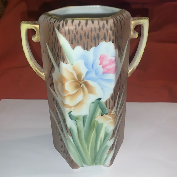 Nippon Morimura Handpainted Vase 6 in - Picture 1 of 4
